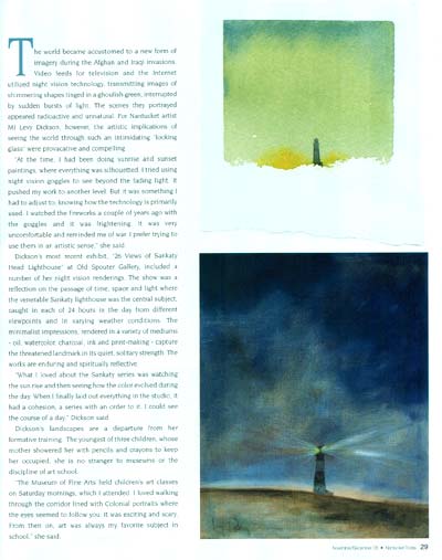 MJ Levy Dickson sorts through her work MJ Levy Dickson sorts through her work