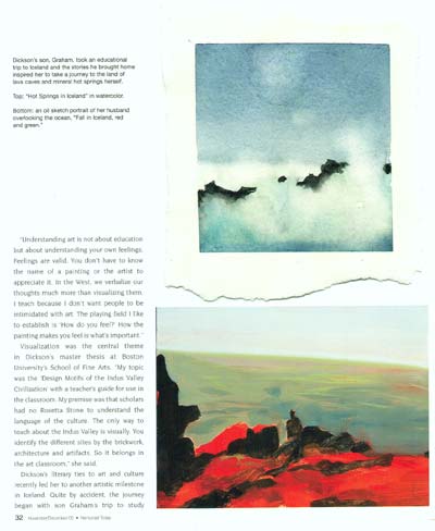 MJ Levy Dickson sorts through her work MJ Levy Dickson sorts through her work